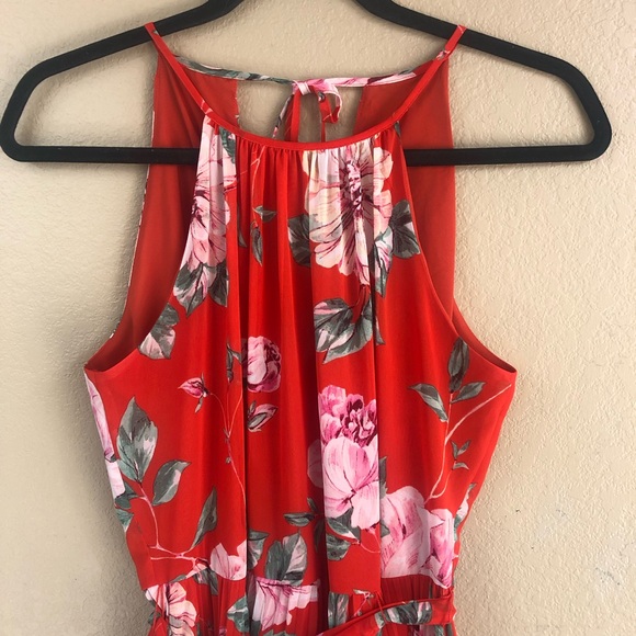 NWT Eliza J floral accordion pleated maxi dress. - Picture 7 of 15